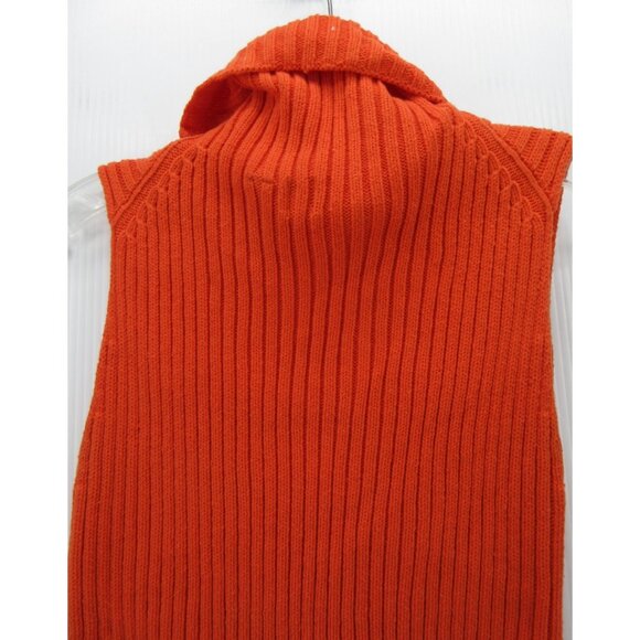 VINTAGE Gap Sweater XS Vest Turtleneck Pullover Ribbed Knit Cotton - Picture 6 of 9